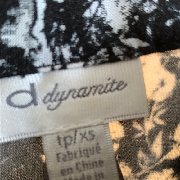 Dynamite Black and White Spaghetti Strap Mini Sundress - Picture 2 of 5